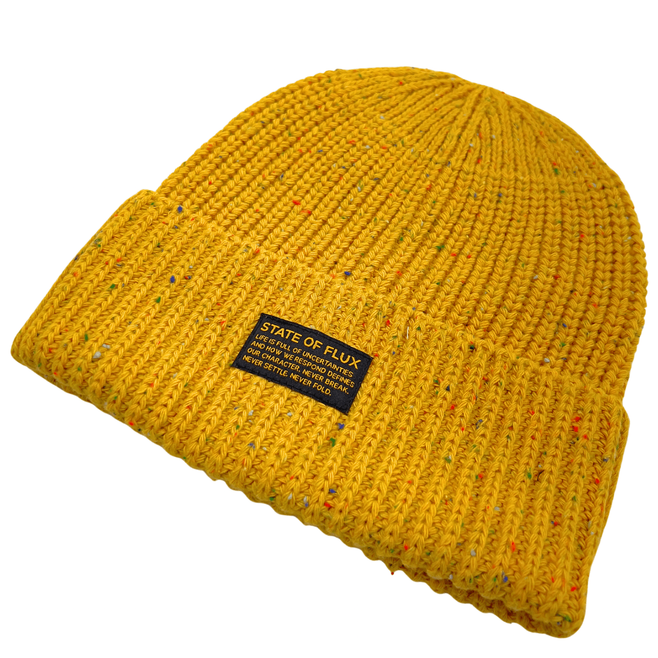 Speckled Mantra Beanie in mustard - State Of Flux - State Of Flux