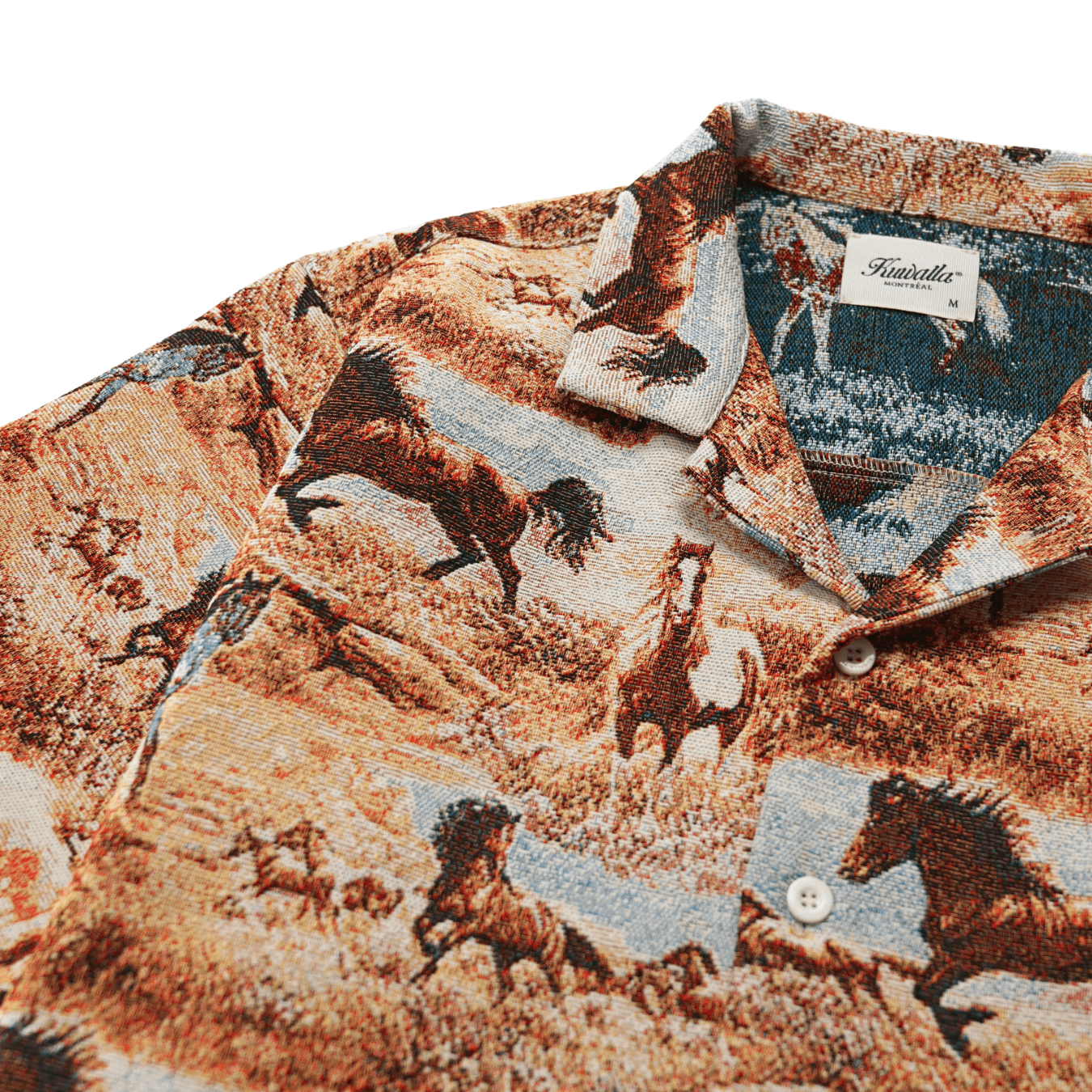 Tapestry Shirt in stallion - Kuwalla Tee - State Of Flux