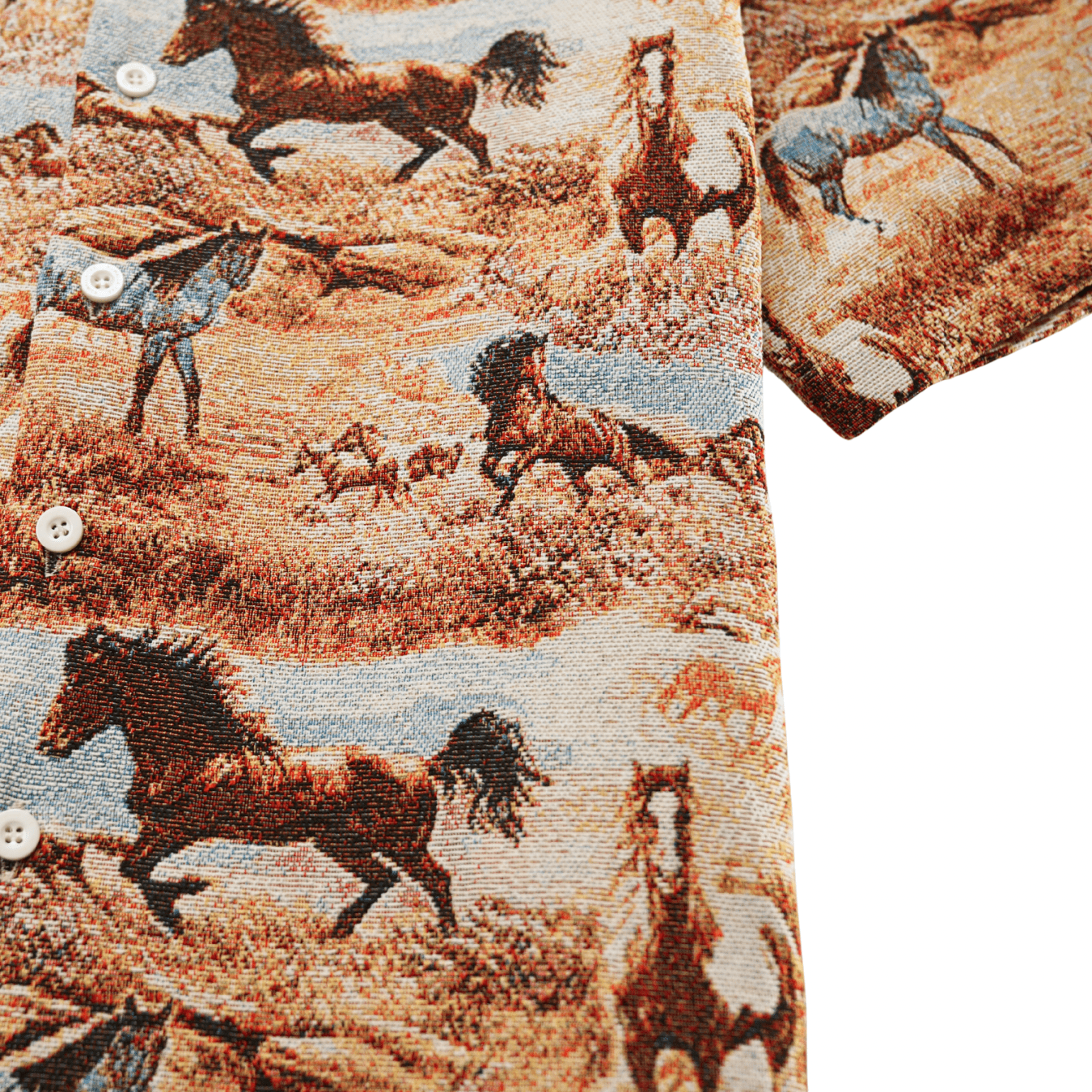 Tapestry Shirt in stallion - Kuwalla Tee - State Of Flux