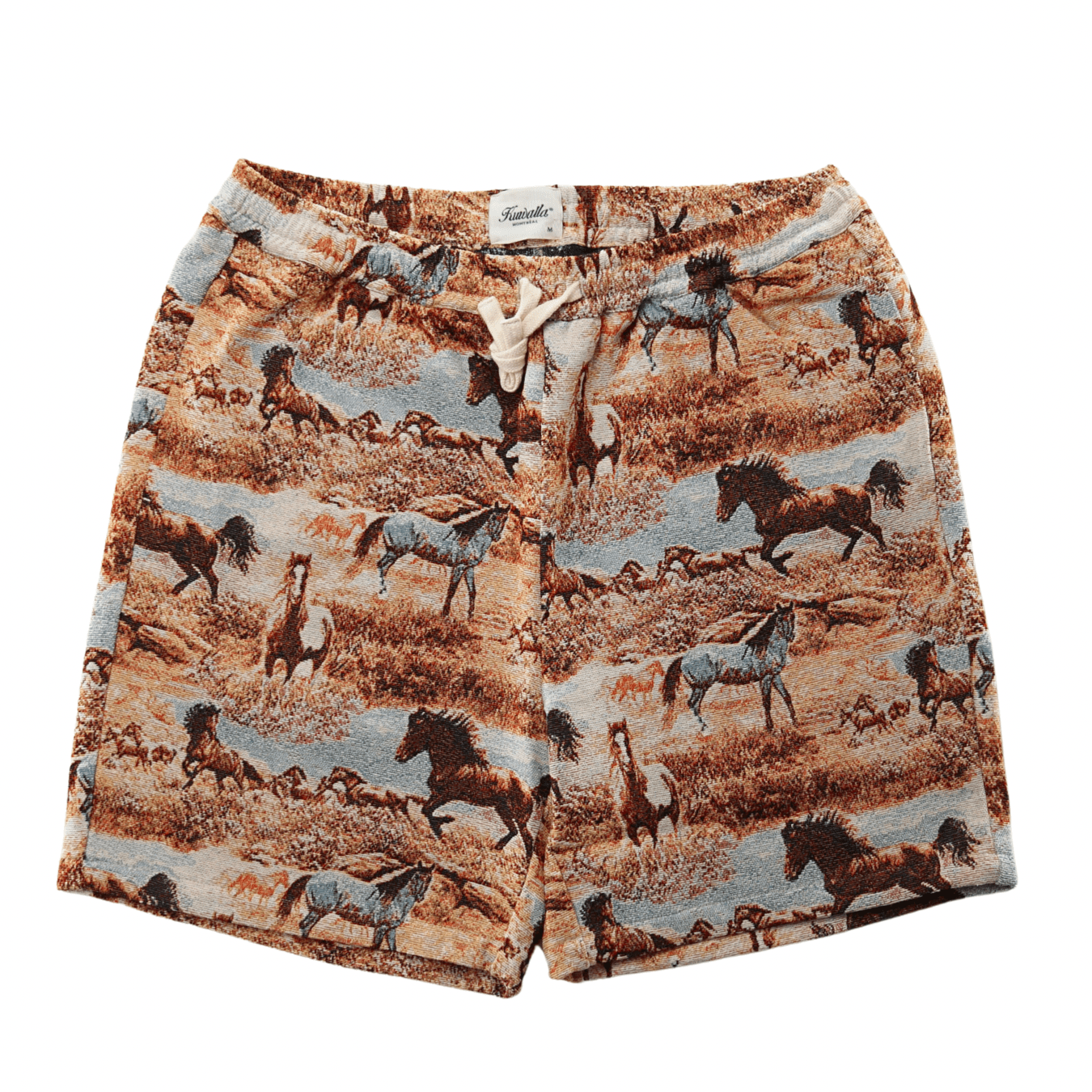 Tapestry Shorts in stallion - Kuwalla Tee - State Of Flux