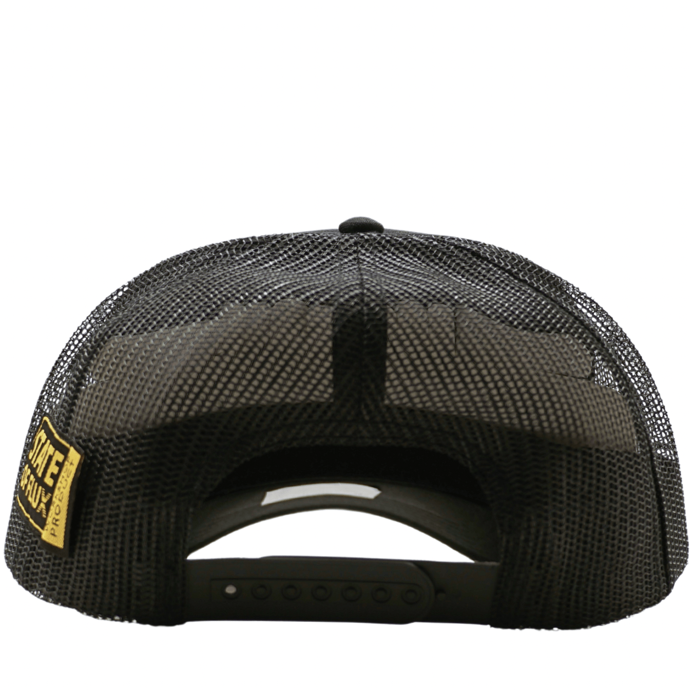 The Workshop Trucker Hat in black and white - State Of Flux - State Of Flux