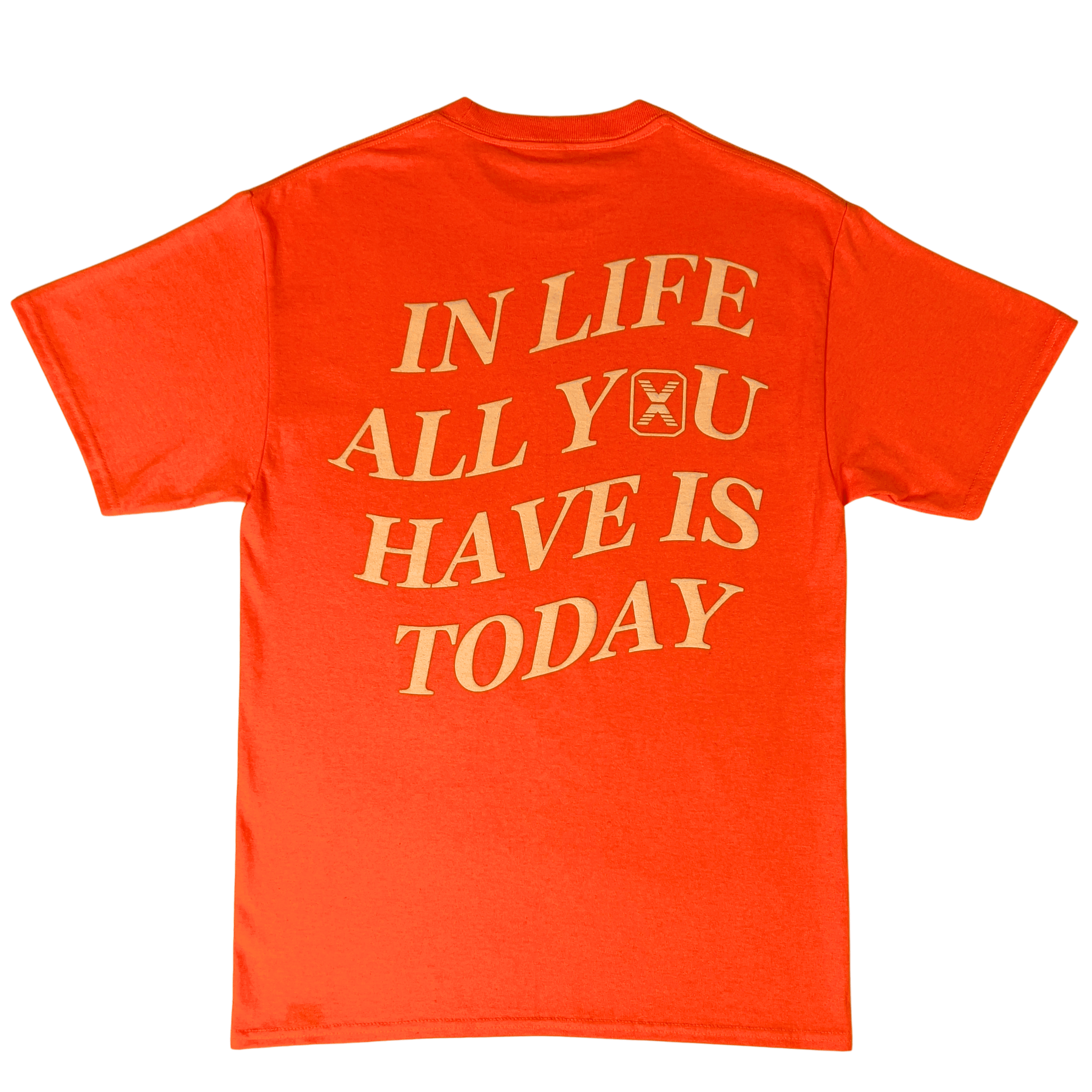 Today Is The Day Tee in neon orange