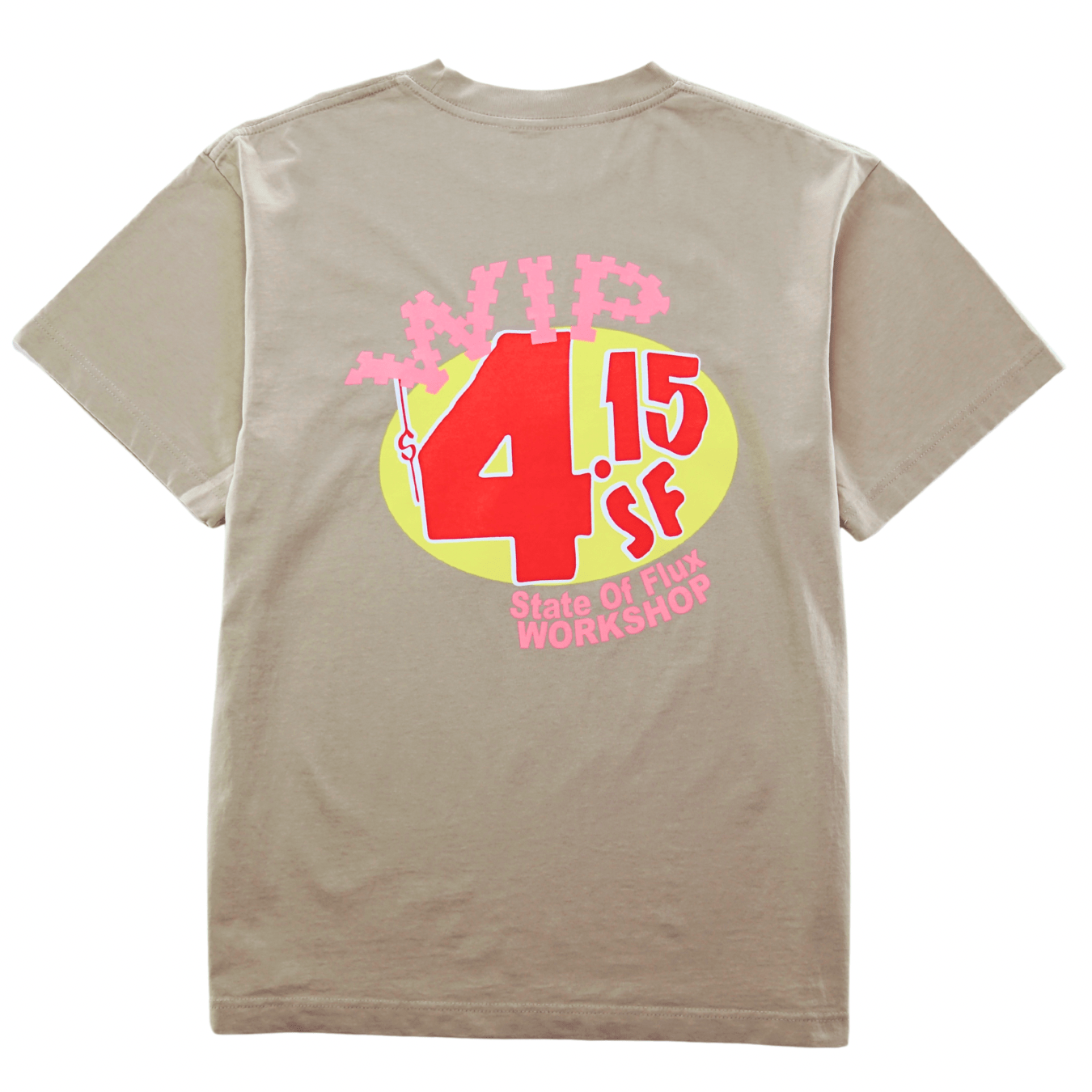 WIP Tee in tan - State Of Flux - State Of Flux