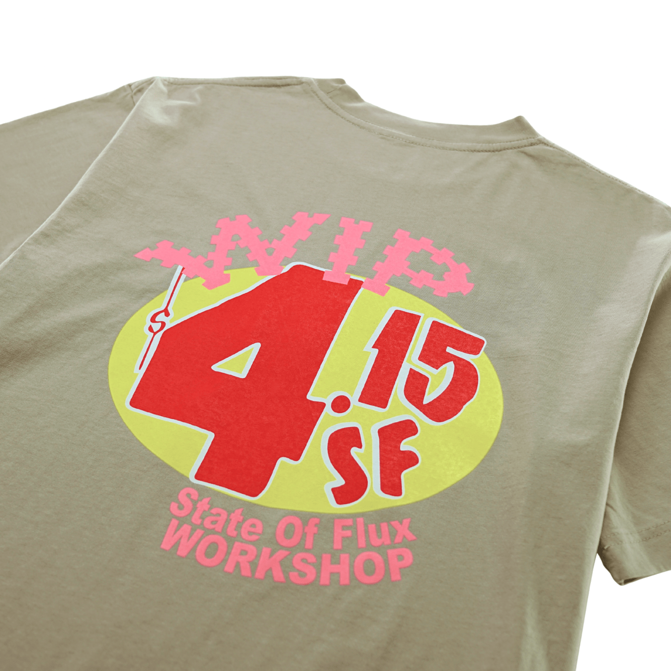WIP Tee in tan - State Of Flux - State Of Flux
