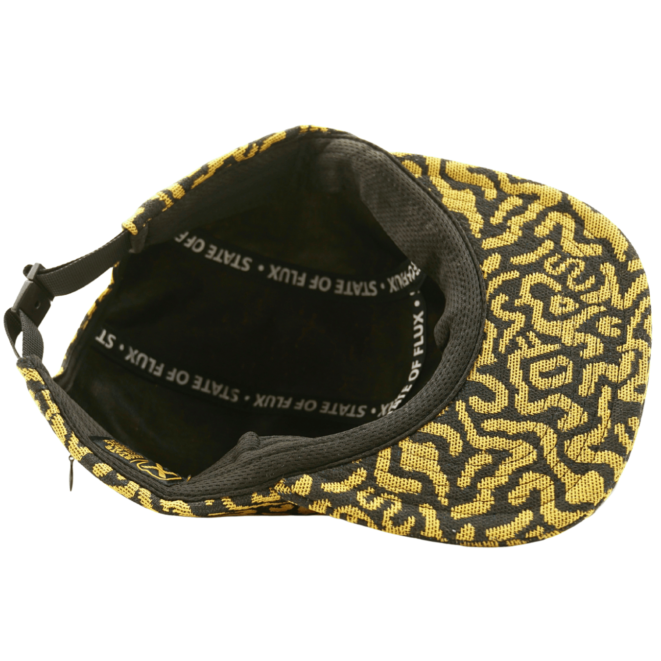 Zippered SOF Mindstate 5 - Panel Hat in mustard and black - State Of Flux - State Of Flux