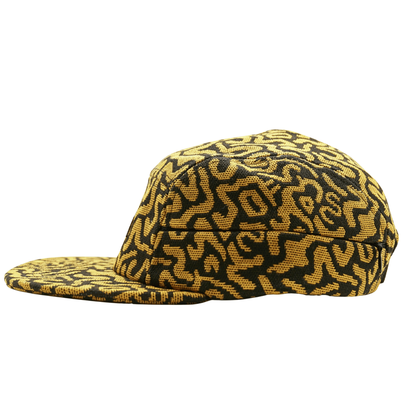 Zippered SOF Mindstate 5 - Panel Hat in mustard and black - State Of Flux - State Of Flux