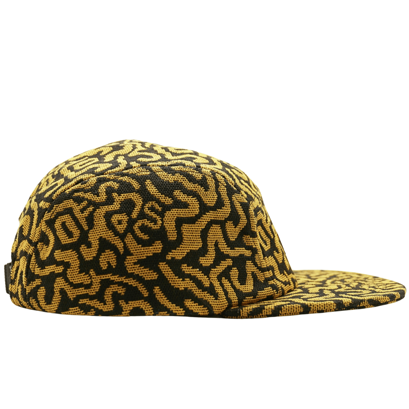 Zippered SOF Mindstate 5 - Panel Hat in mustard and black - State Of Flux - State Of Flux