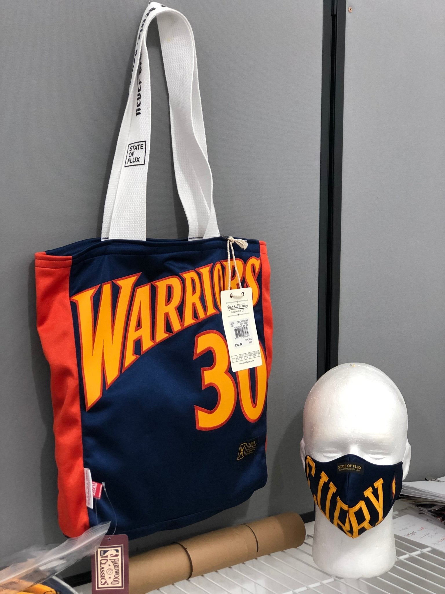 Raffle For Golden State Warriors Face Mask and Tote Bag