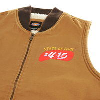 SF Dough Dickies Vest in brown duck