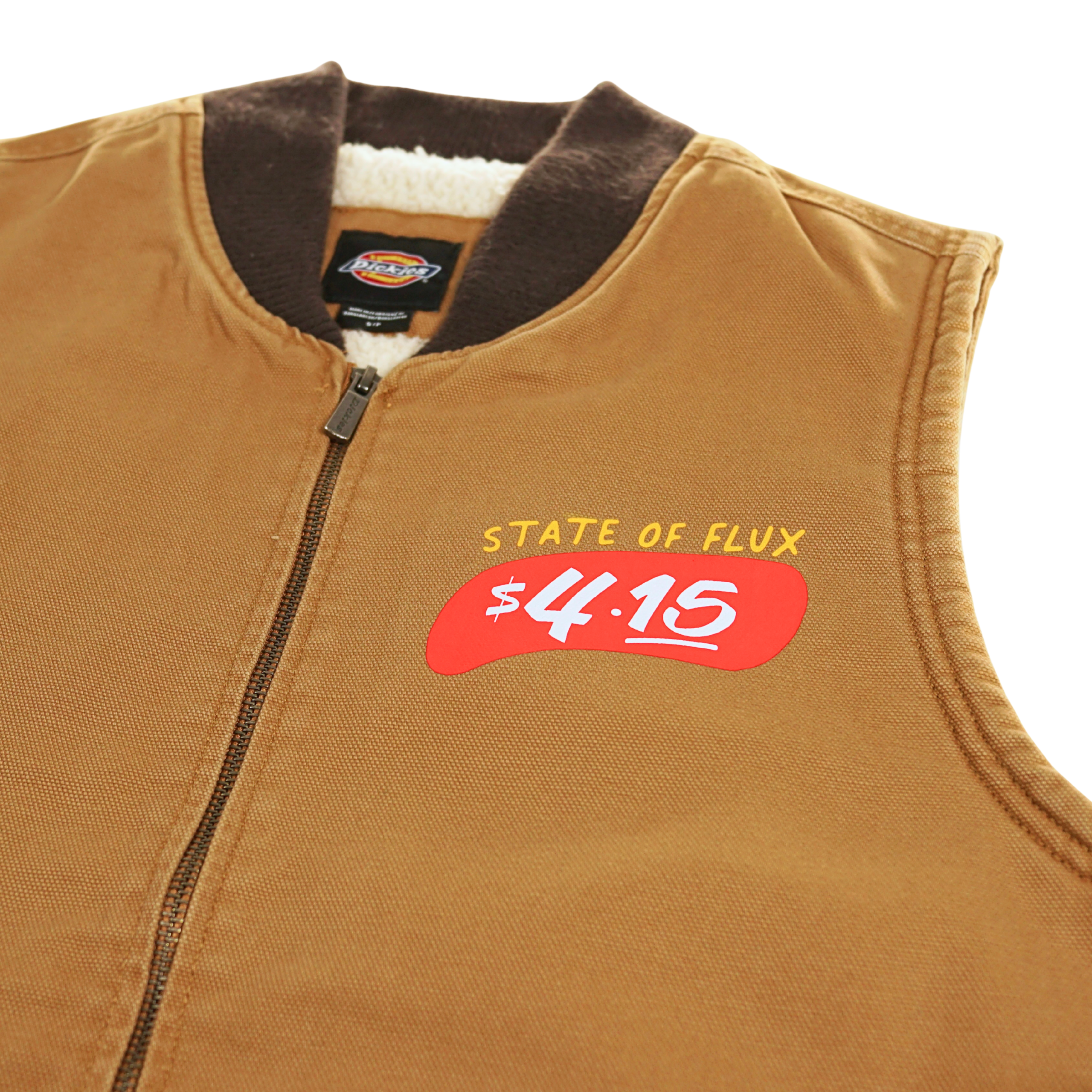 SF Dough Dickies Vest in brown duck