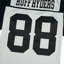 50th Anniversary of Hip Hop Ruff Ryders Football Jersey in silver and black - Mitchell & Ness - State Of Flux