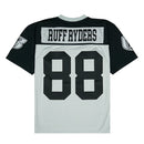 50th Anniversary of Hip Hop Ruff Ryders Football Jersey in silver and black - Mitchell & Ness - State Of Flux