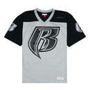 50th Anniversary of Hip Hop Ruff Ryders Football Jersey in silver and black - Mitchell & Ness - State Of Flux