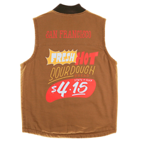 SF Dough Dickies Vest in brown duck
