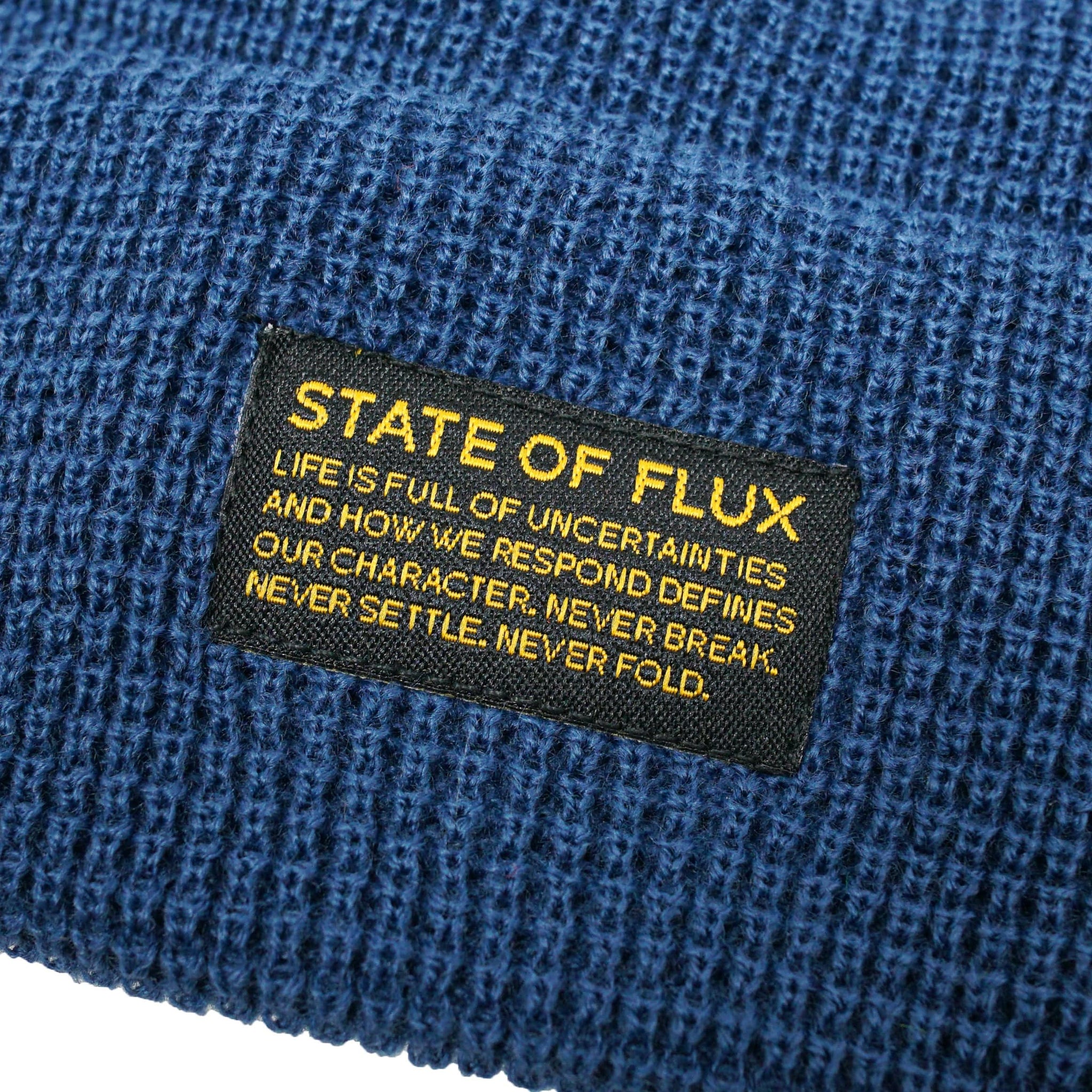 Waffle Knit Mantra Beanie in aegean blue