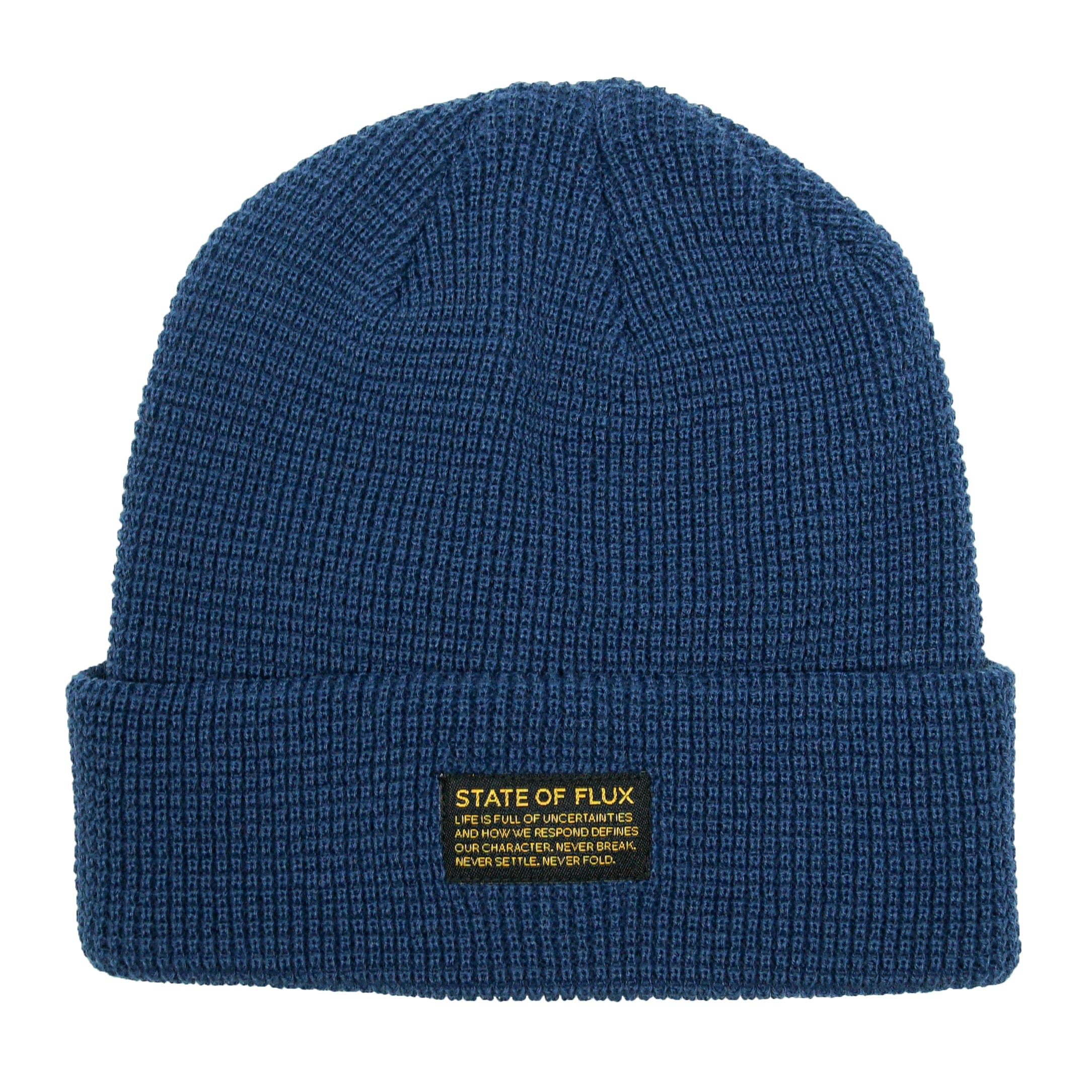Waffle Knit Mantra Beanie in aegean blue