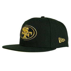San Francisco 49ers 59Fifty Fitted Hat in black and gold