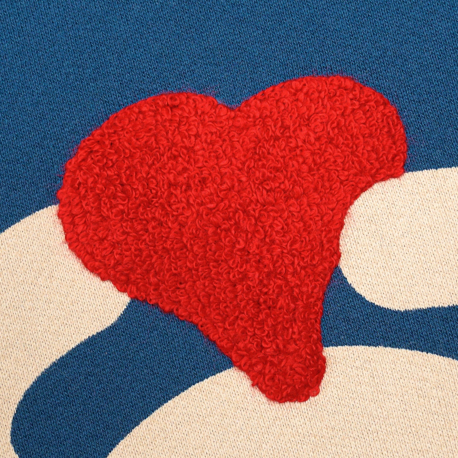Peace and Love Crewneck in navy