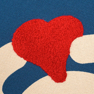 Peace and Love Crewneck in navy