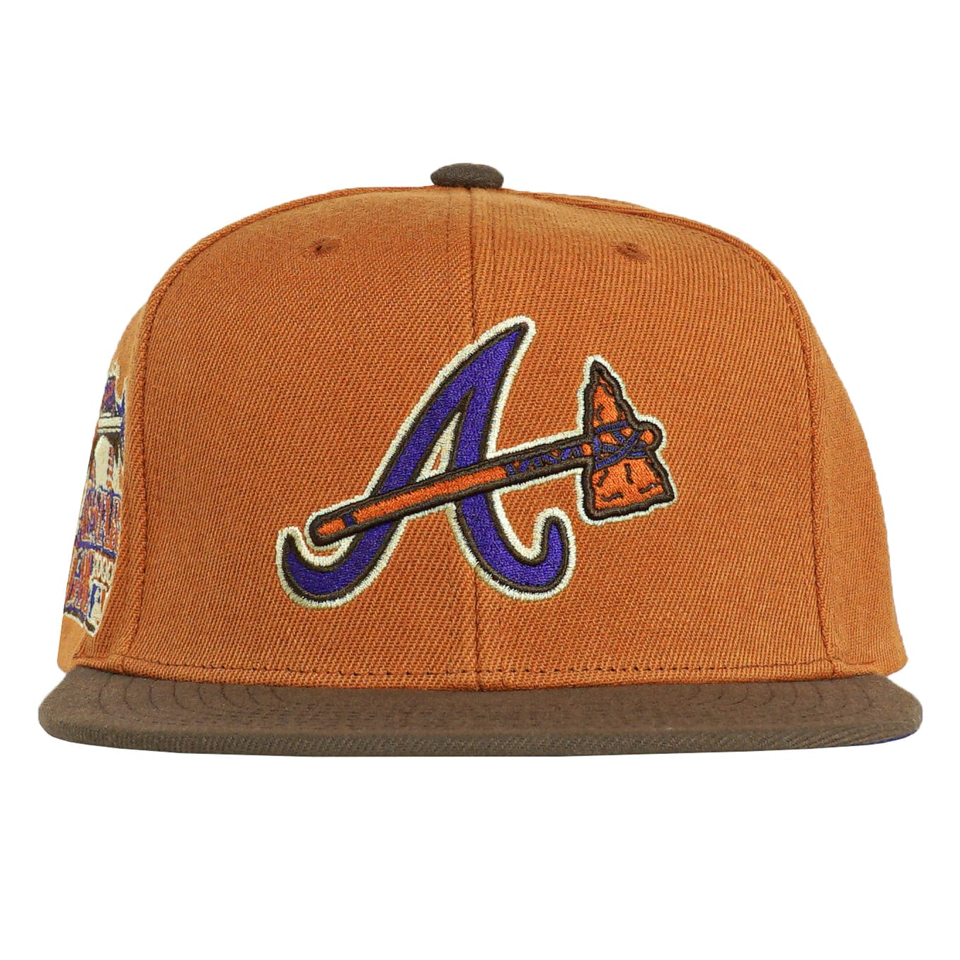 Atlanta Braves Sweet Potato Pie Cooperstown Snapback Hat in yam