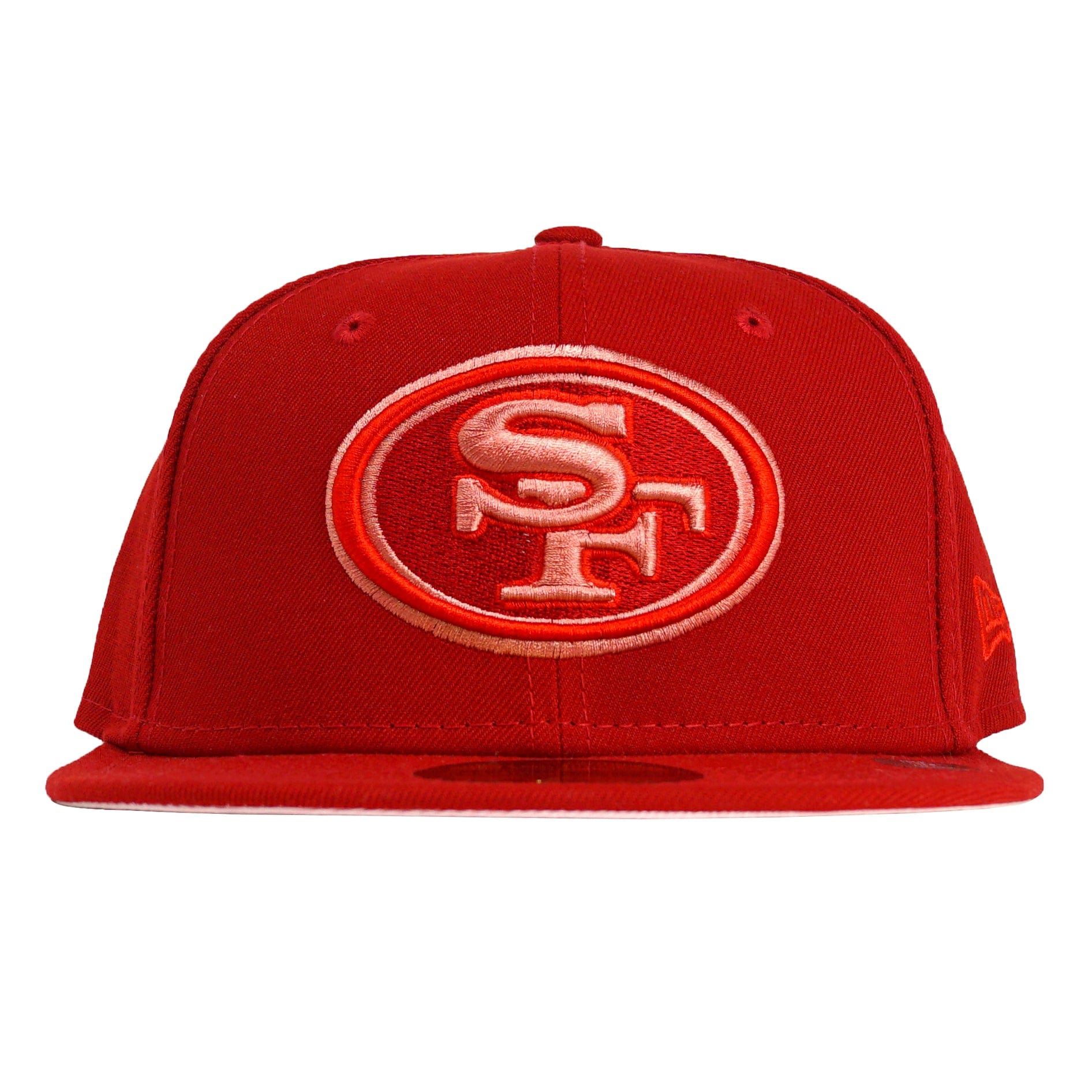 San Francisco 49ers 59Fifty Fitted Hat in scarlet monocamo