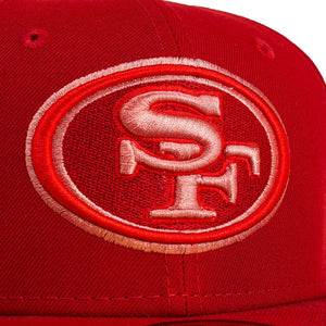 San Francisco 49ers 59Fifty Fitted Hat in scarlet monocamo