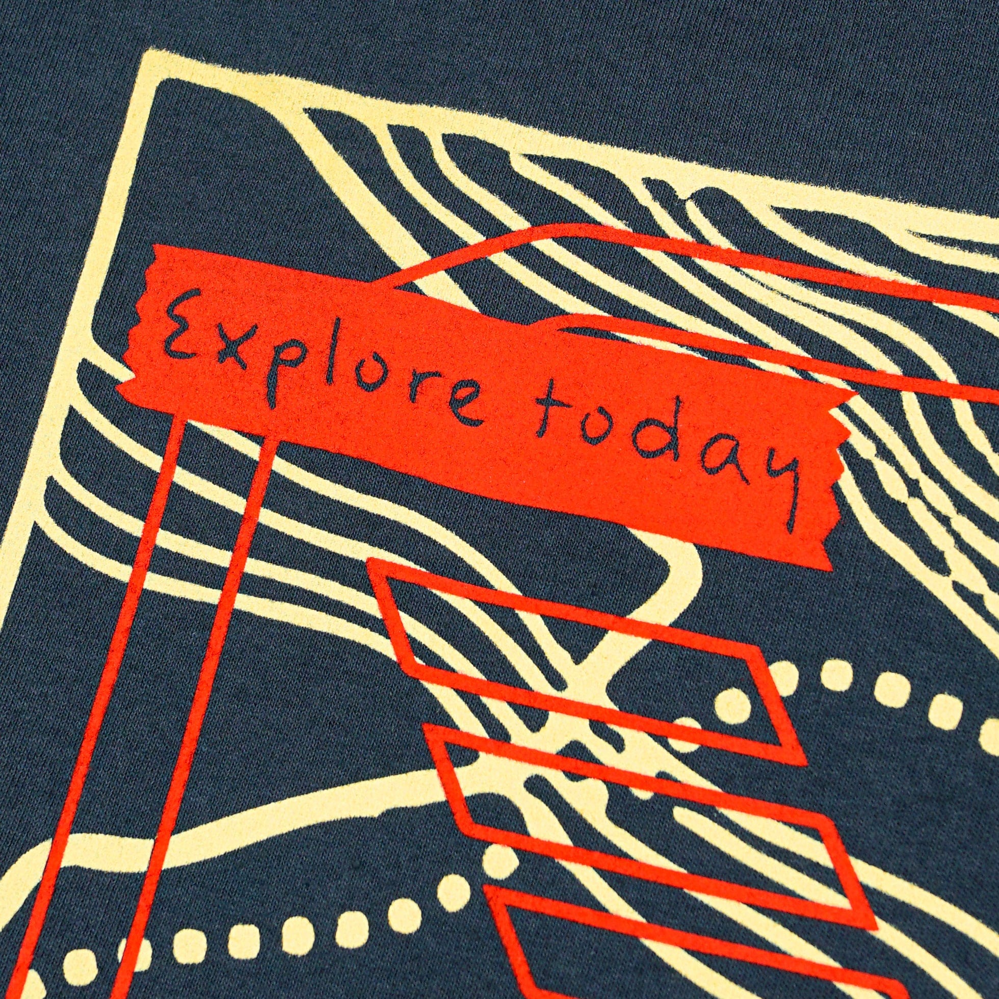 Explore Today Tee in navy