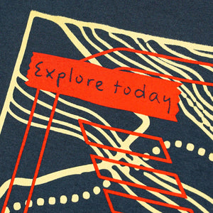 Explore Today Tee in navy