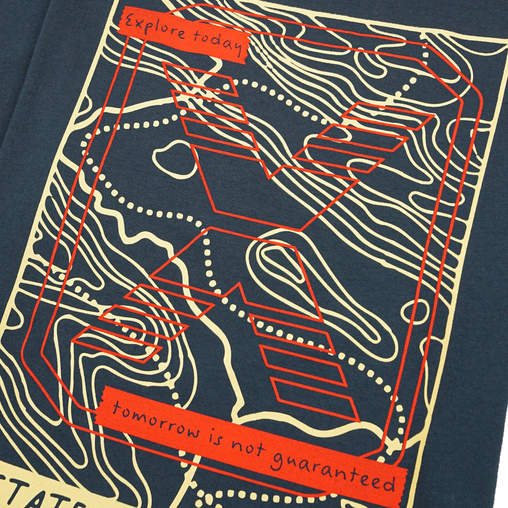 Explore Today Tee in navy