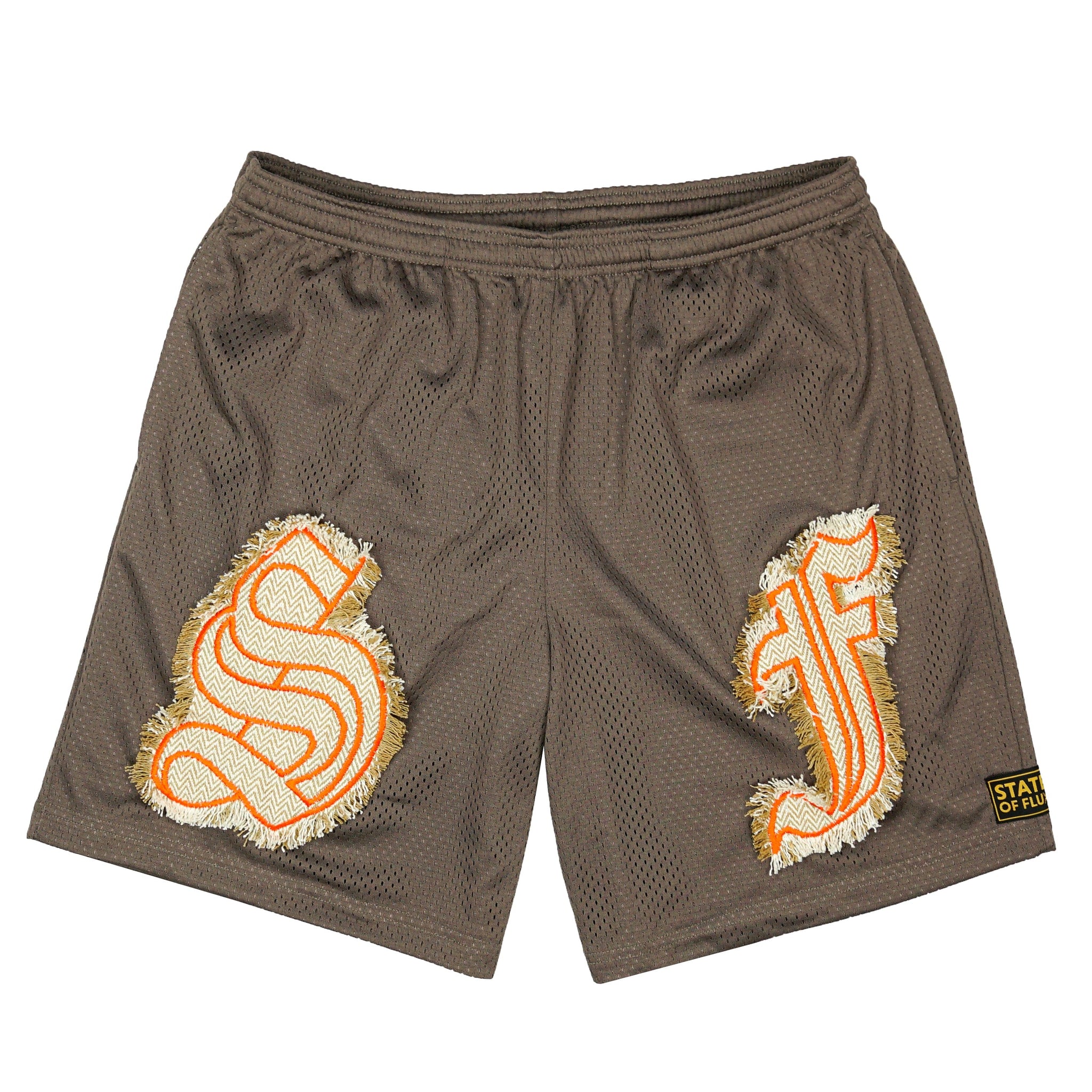 Ballin' Mesh Shorts in deep taupe brown