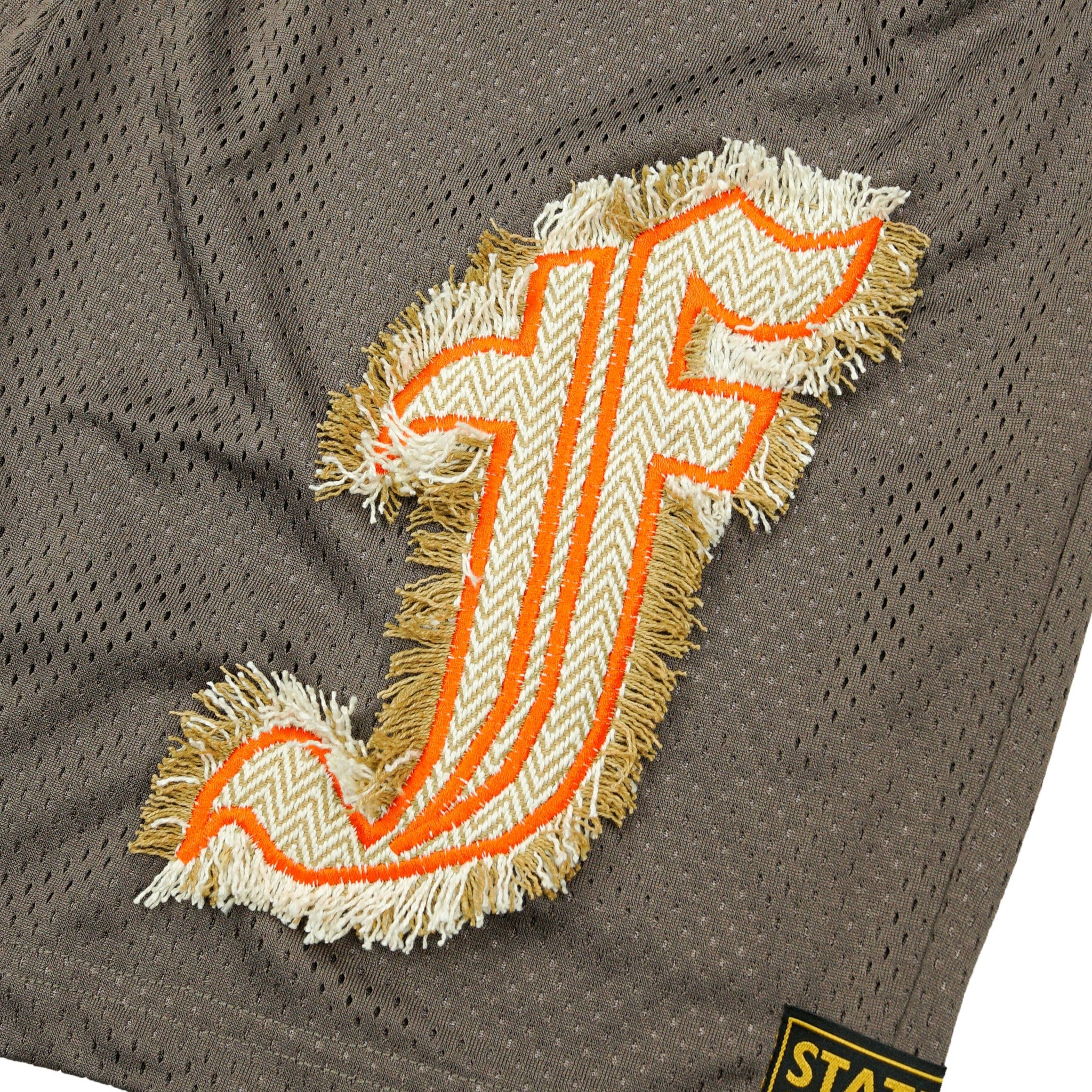Ballin' Mesh Shorts in deep taupe brown
