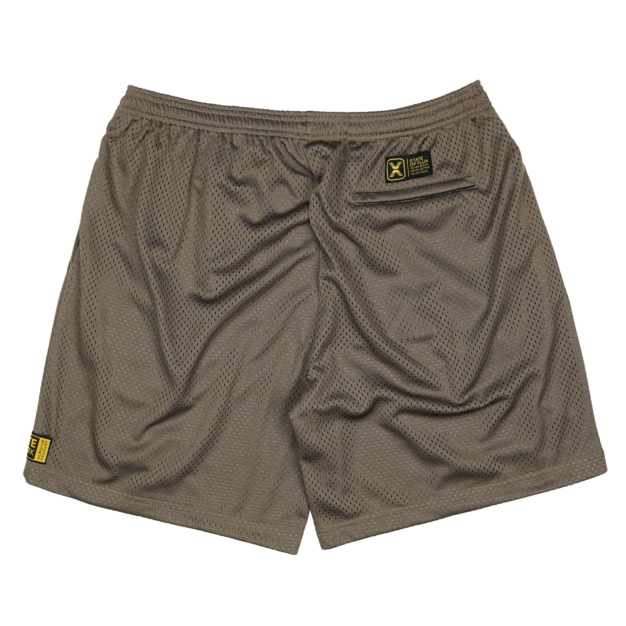 Ballin' Mesh Shorts in deep taupe brown