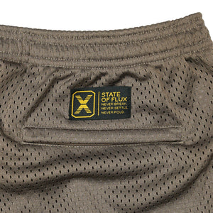 Ballin' Mesh Shorts in deep taupe brown