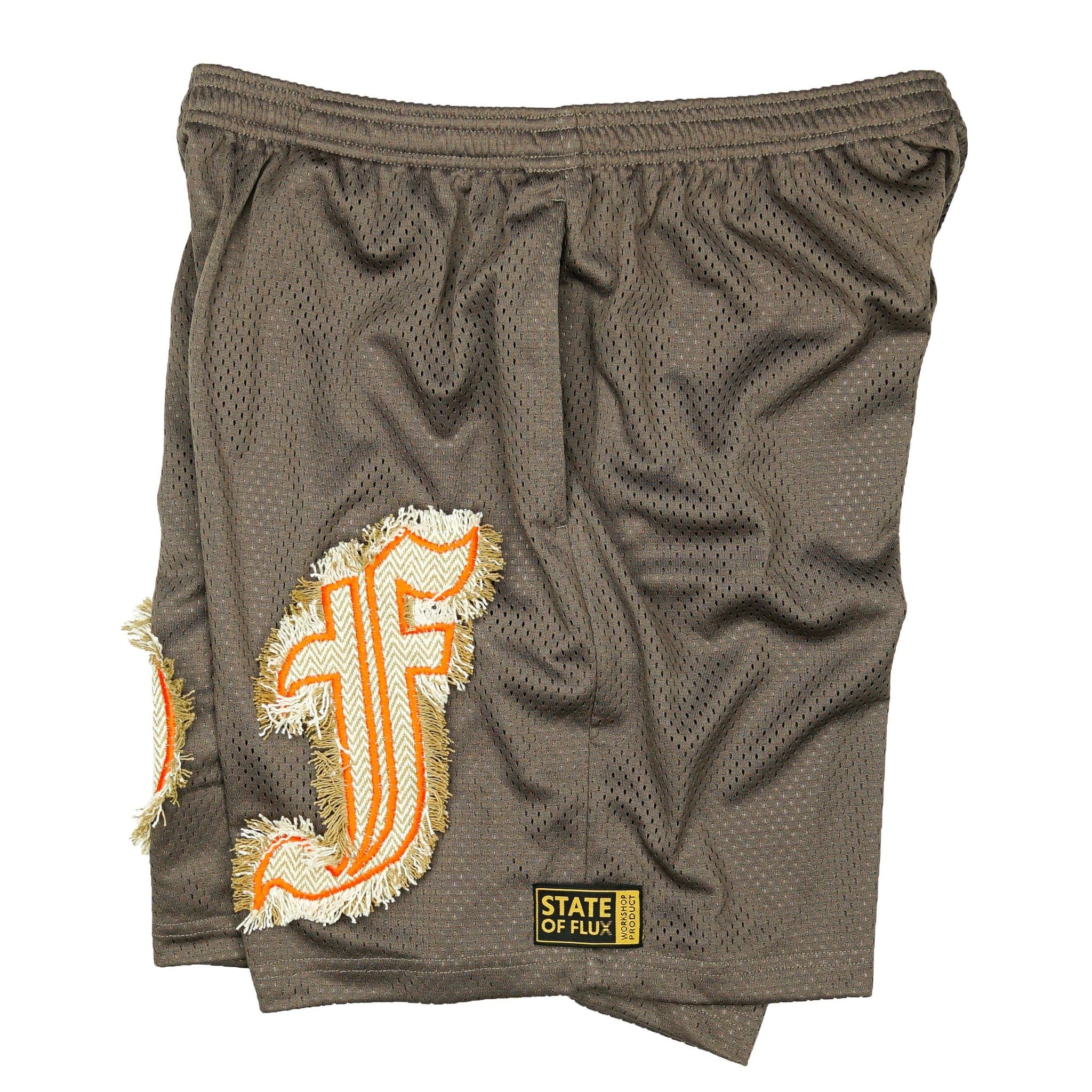 Ballin' Mesh Shorts in deep taupe brown