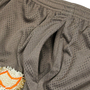 Ballin' Mesh Shorts in deep taupe brown