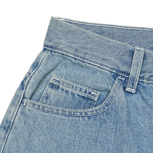 Loose Fit Double Knee Jeans in light denim