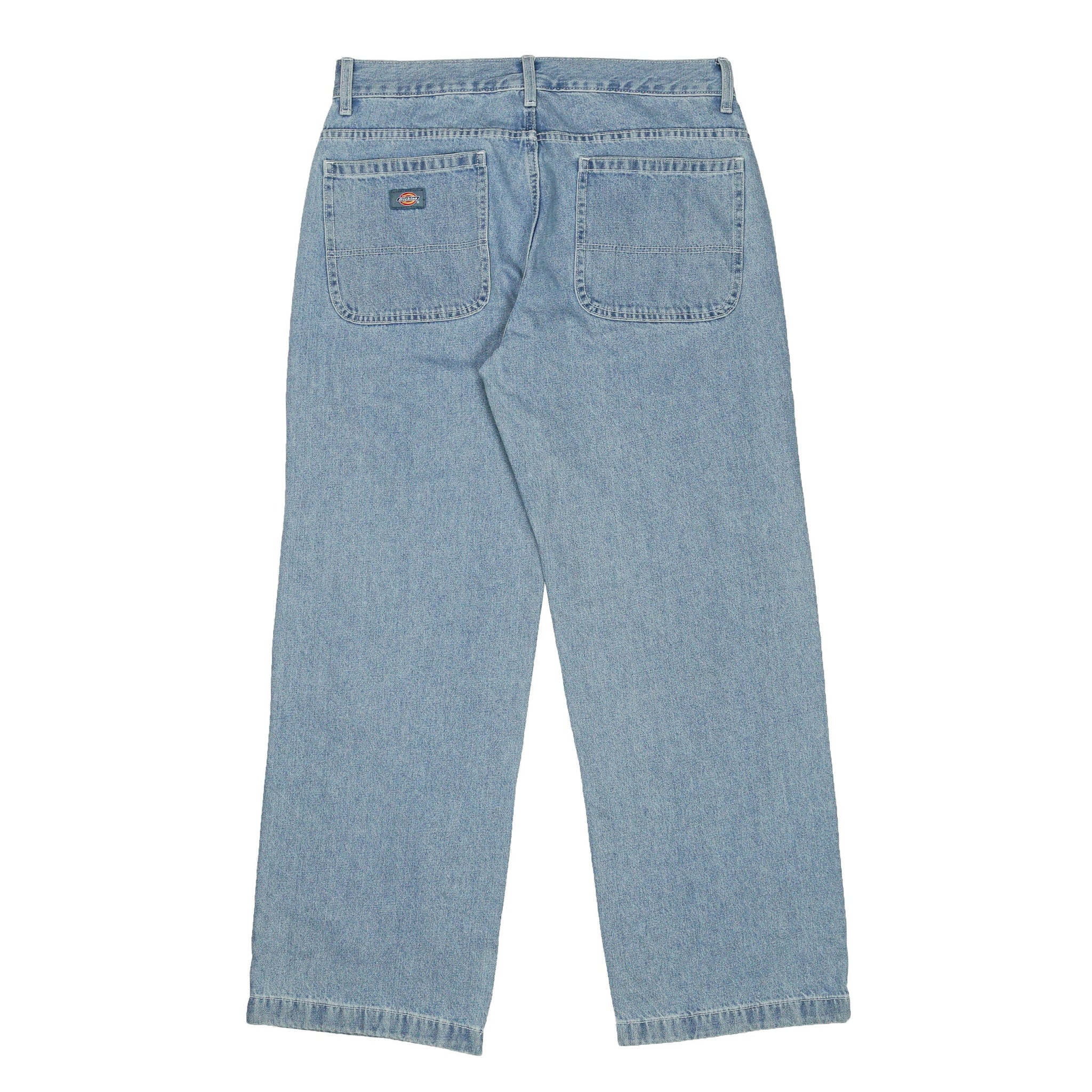 Loose Fit Double Knee Jeans in light denim