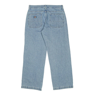 Loose Fit Double Knee Jeans in light denim