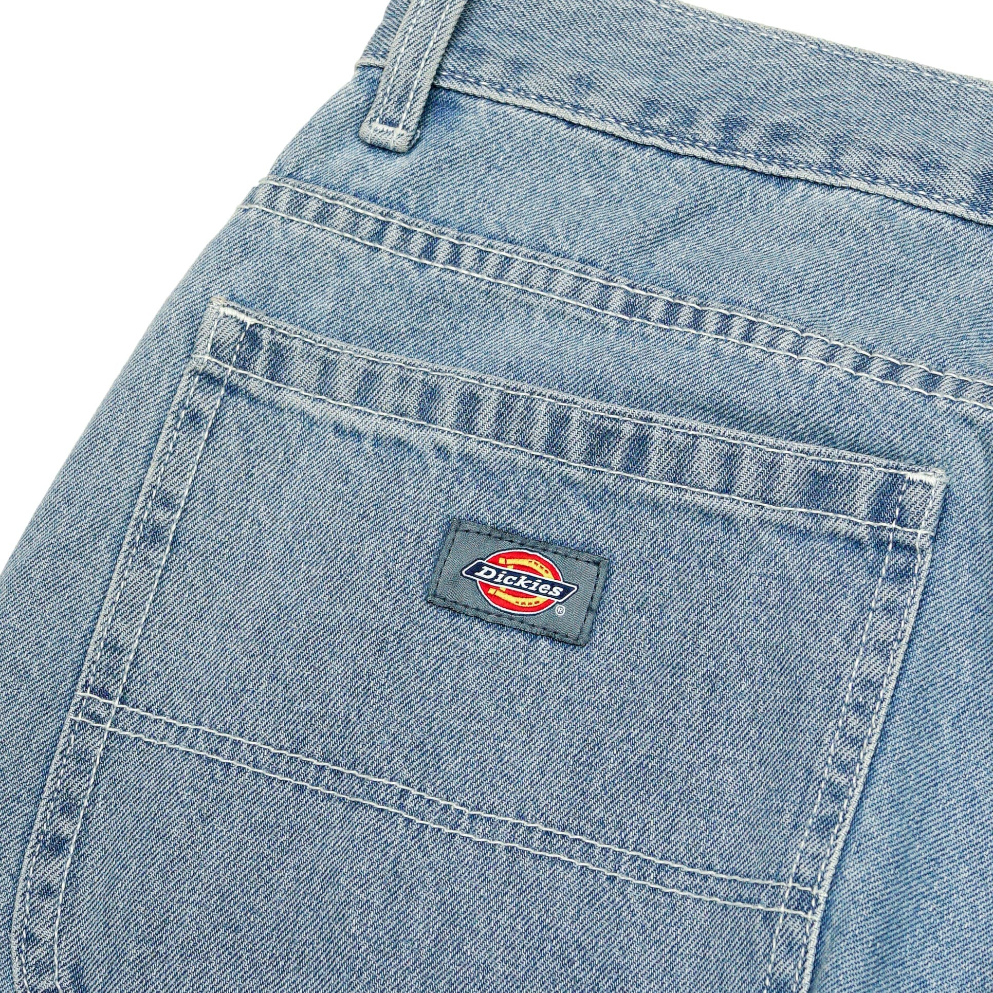 Loose Fit Double Knee Jeans in light denim