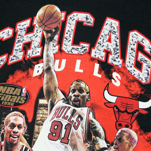Chicago Bulls Dennis Rodman Bling Tee in black