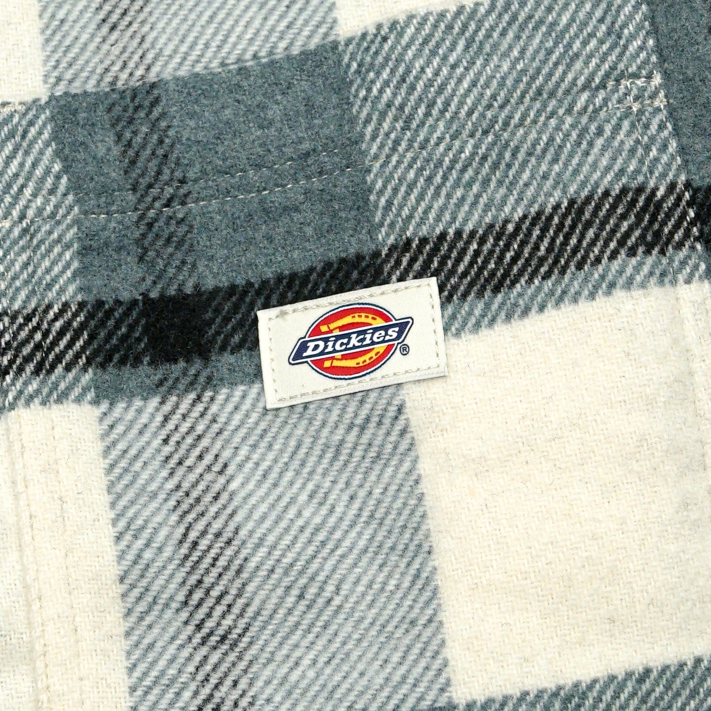Woven Plaid Flannel Button-up in morning blue