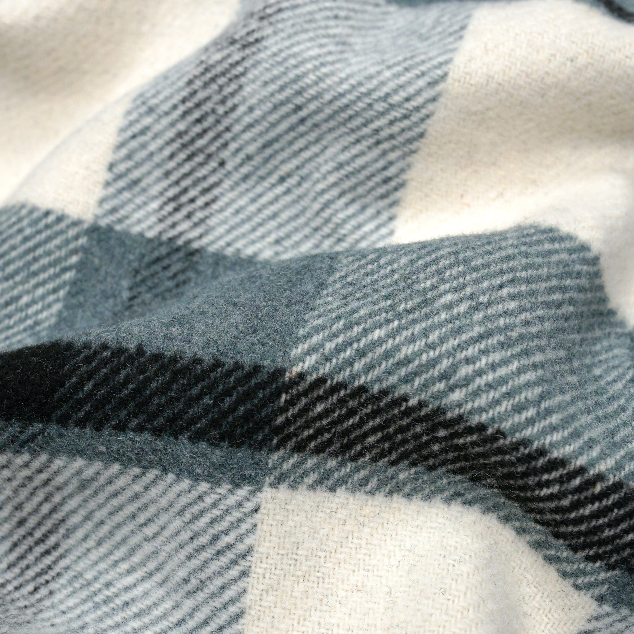Woven Plaid Flannel Button-up in morning blue
