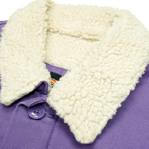 Duck Canvas Sherpa Lined Ike Jacket in stonewashed imperial palace