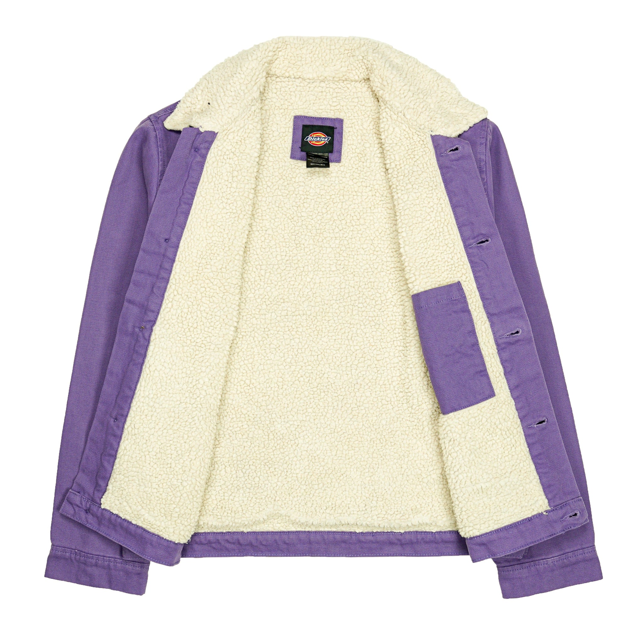 Duck Canvas Sherpa Lined Ike Jacket in stonewashed imperial palace