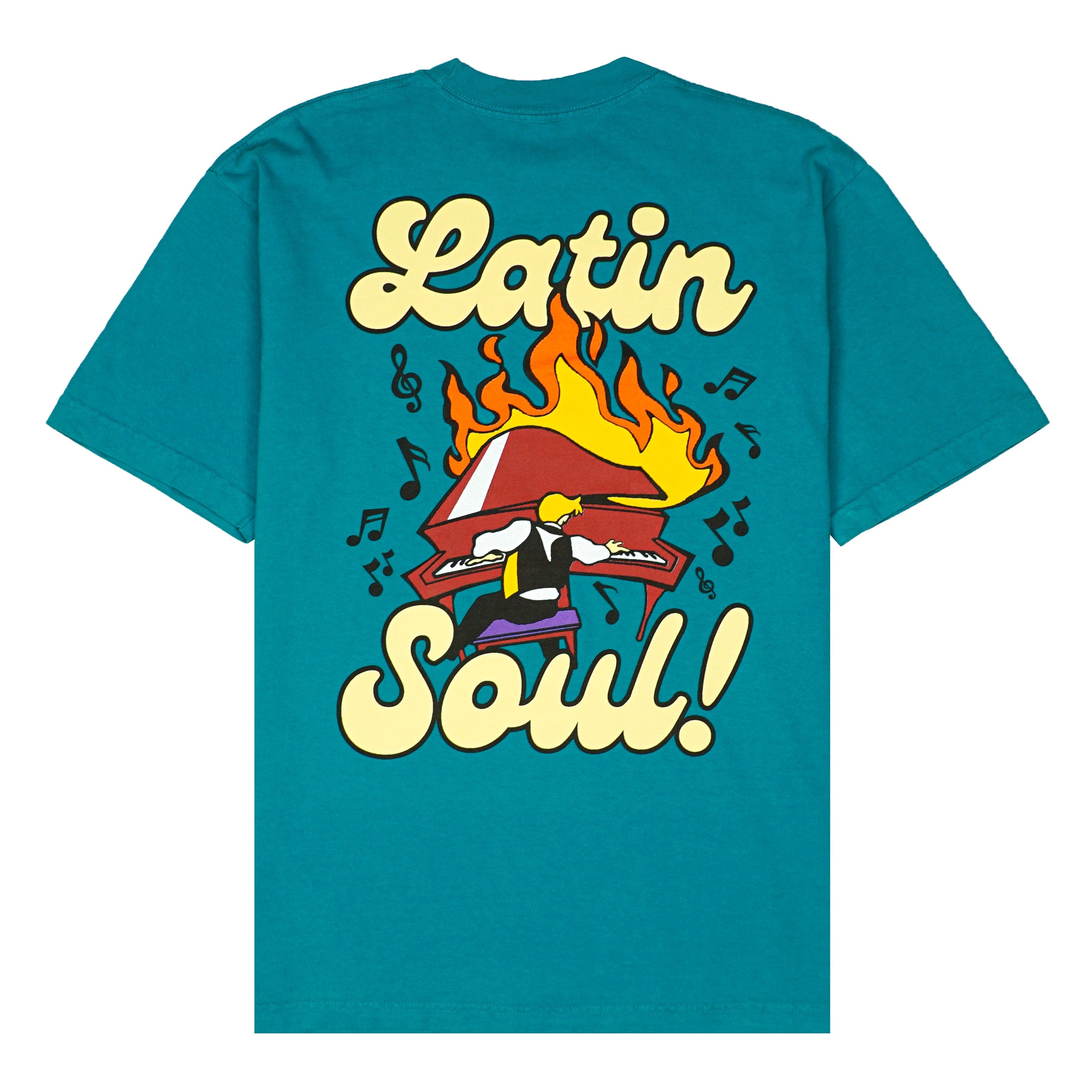 Latin Soul Tee 2.0 in munsell blue