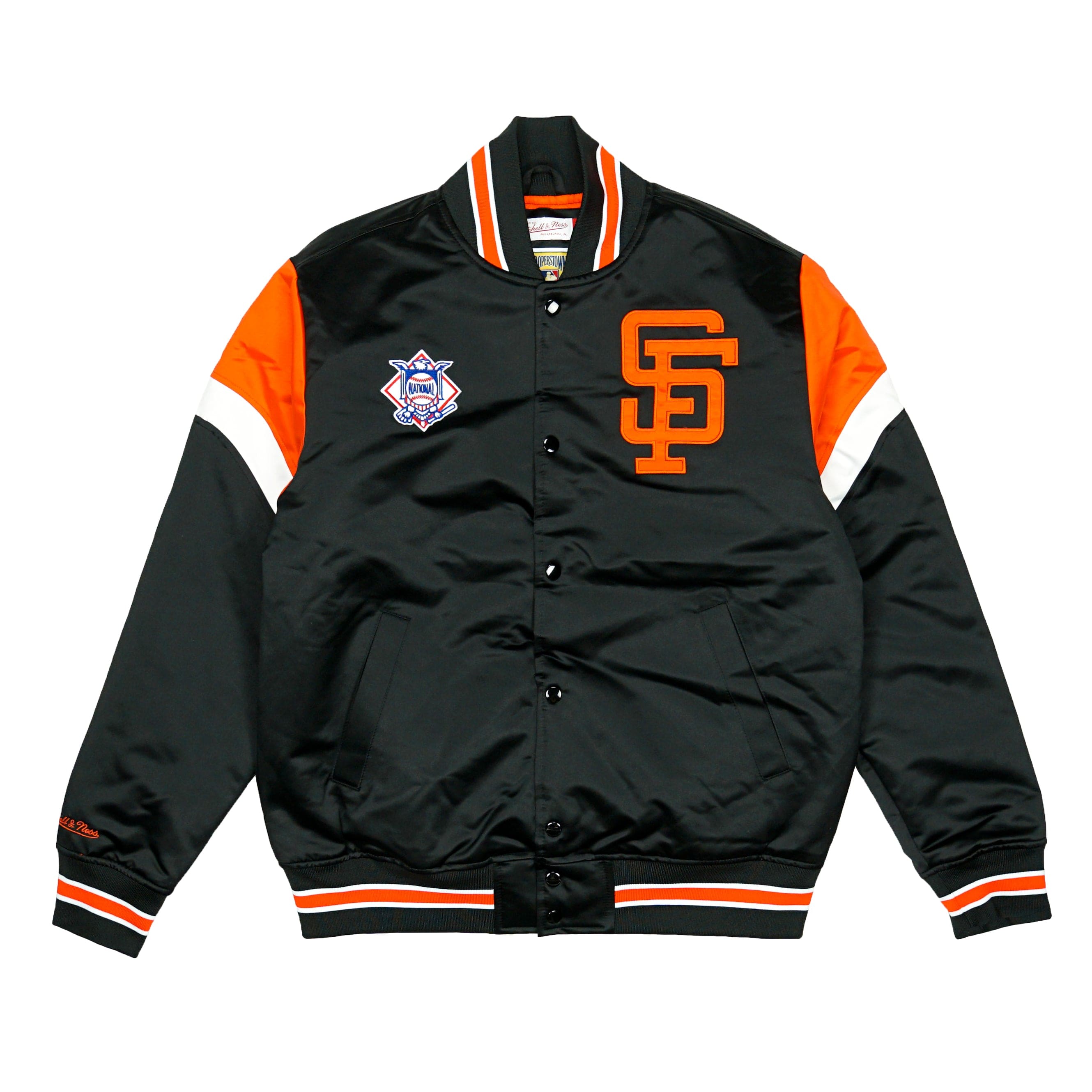 San Francisco Giants Heavyweight Satin Jacket in black