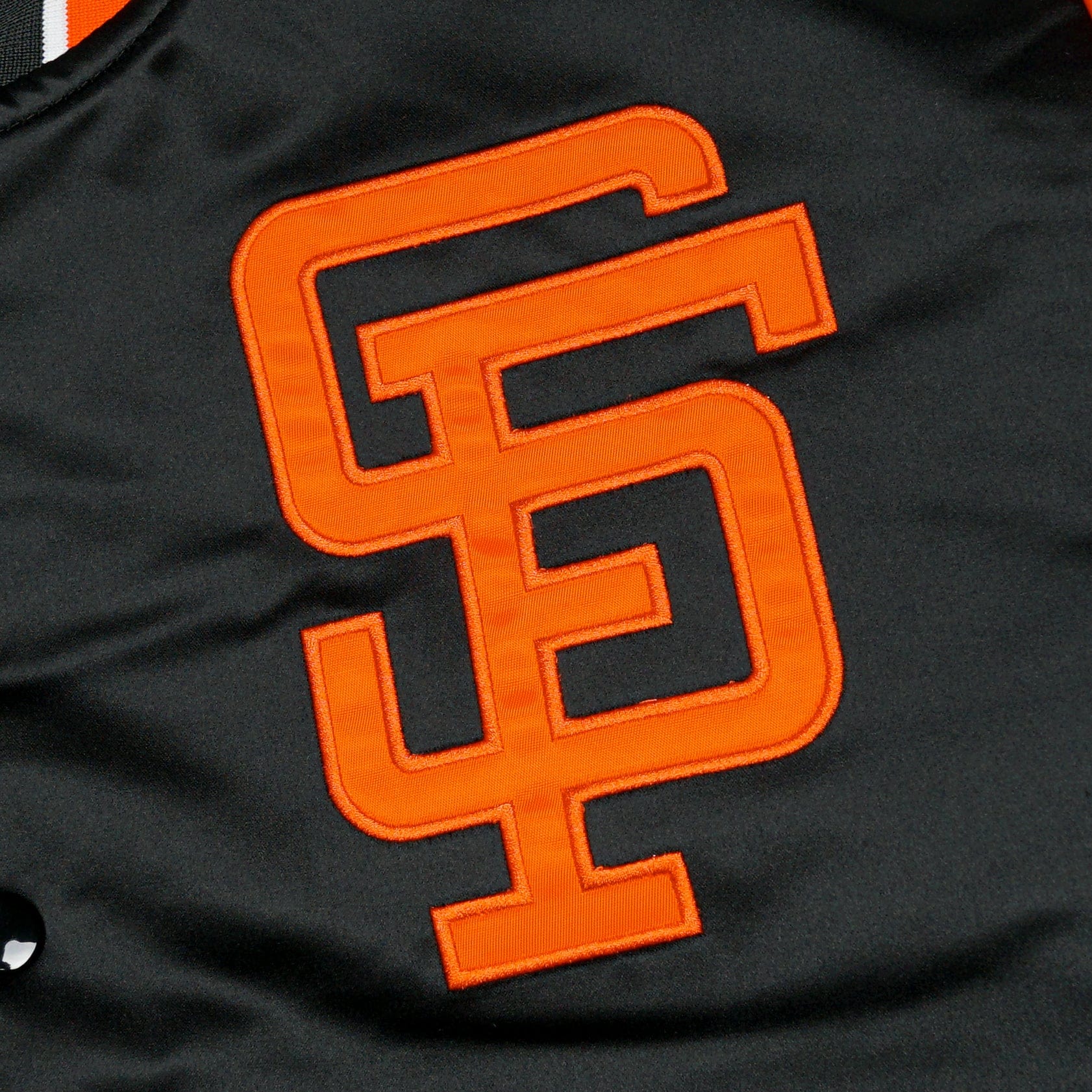 San Francisco Giants Heavyweight Satin Jacket in black