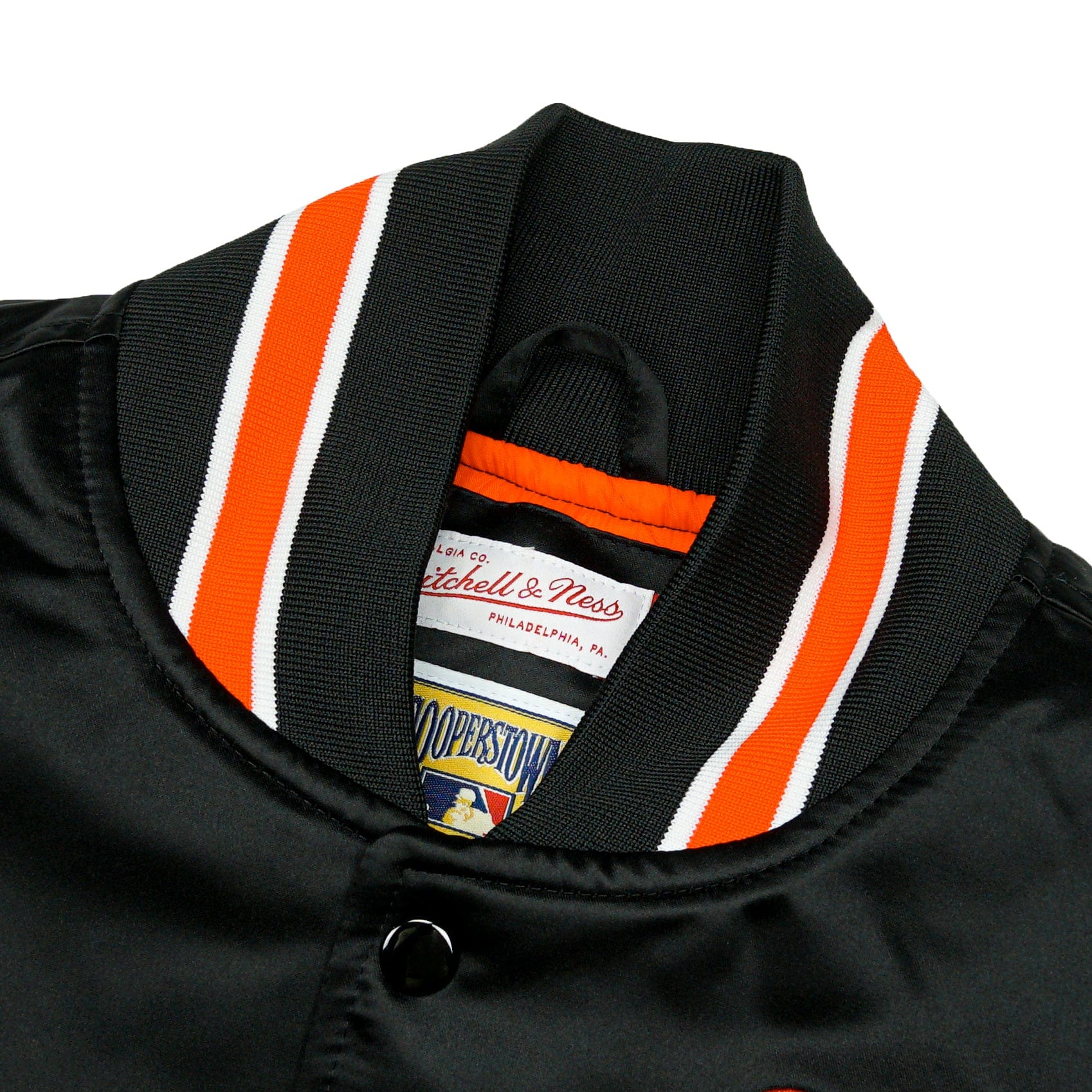 San Francisco Giants Heavyweight Satin Jacket in black