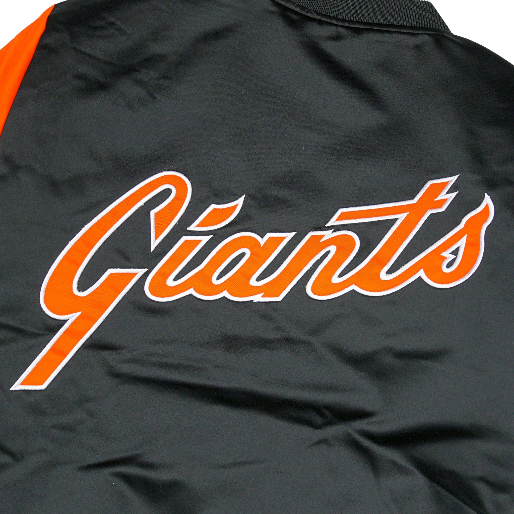 San Francisco Giants Heavyweight Satin Jacket in black