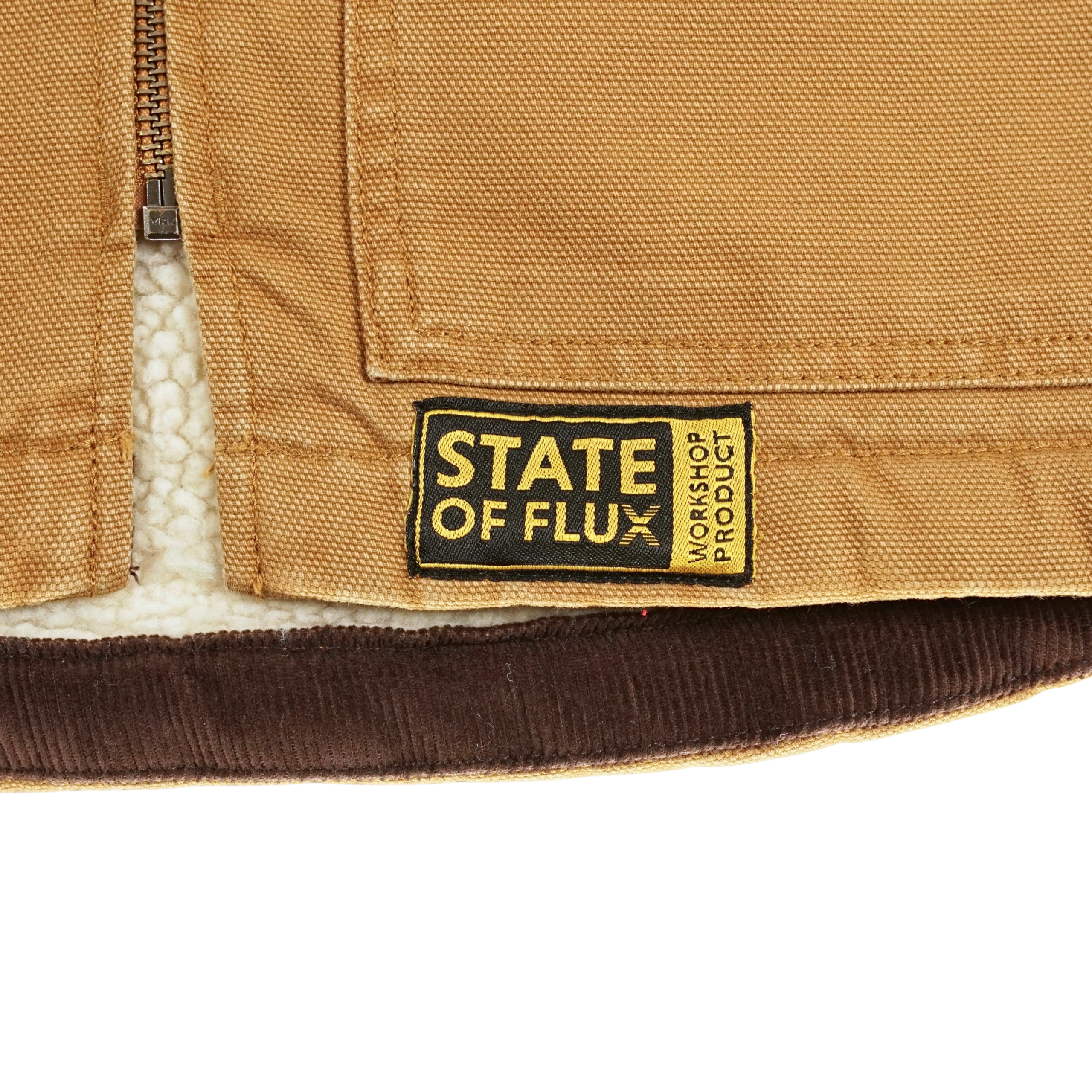 SF Dough Dickies Vest in brown duck